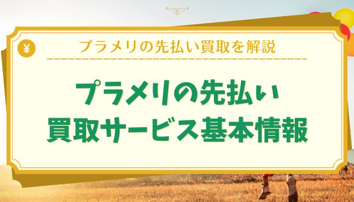 プラメリの先払い買取サービス基本情報