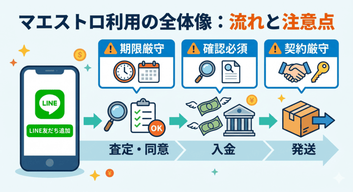 マエストロ利用の流れと注意点