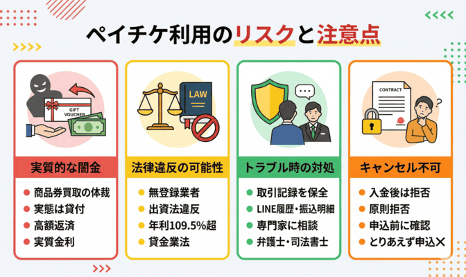 ペイチケ利用前に確認すべきリスクと注意点