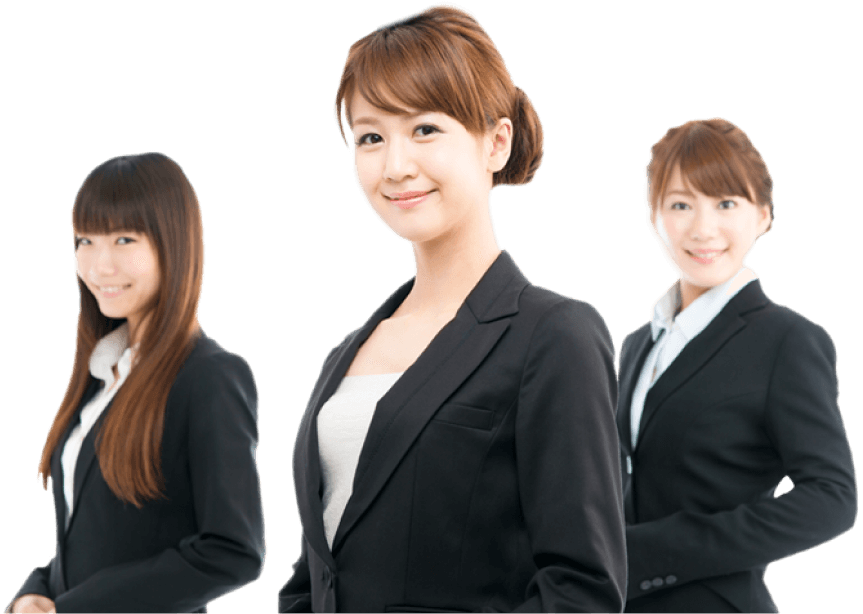 笑顔の女性たち